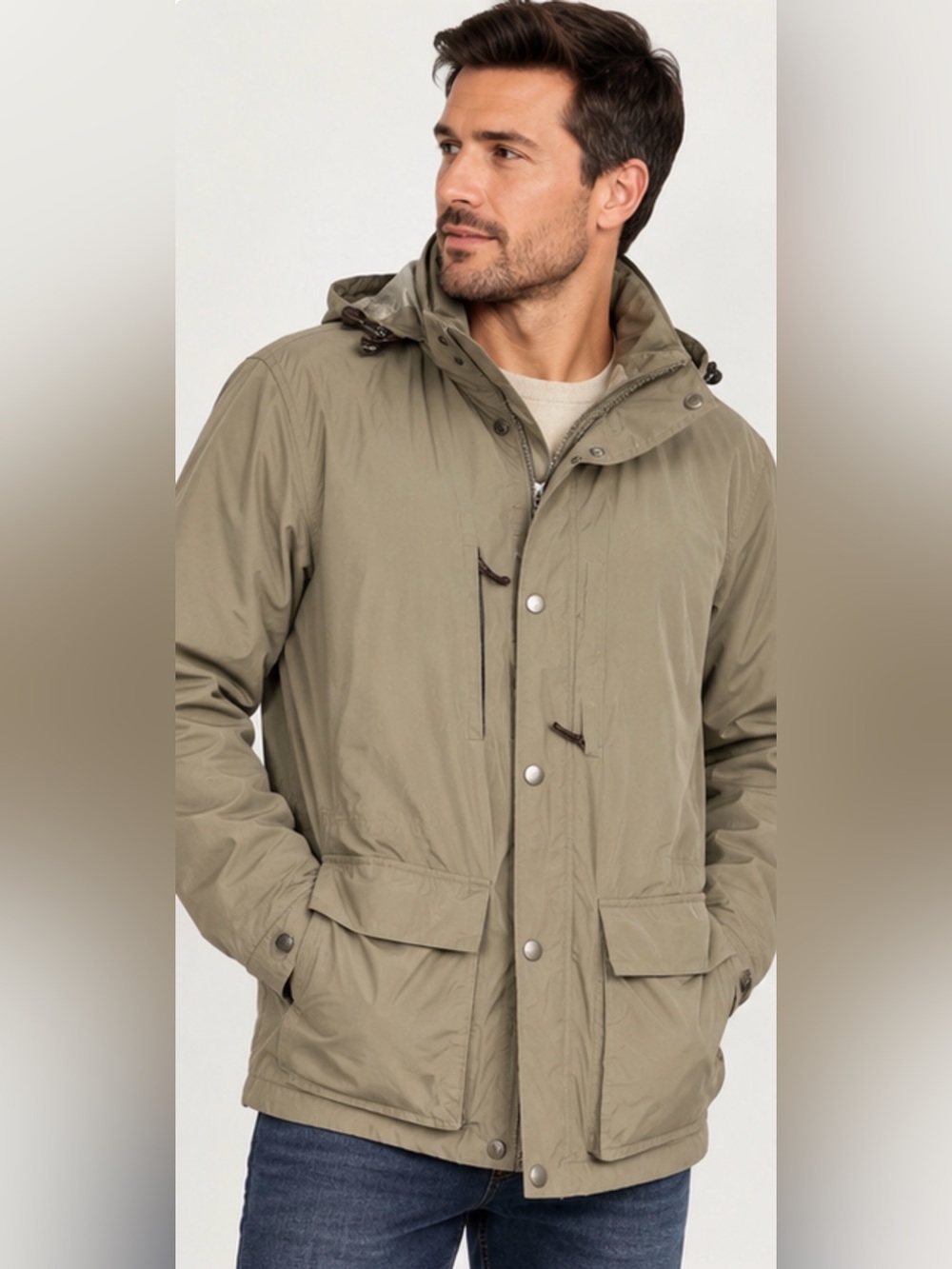 Zegna Sport Microcompact Men’s Hooded Windproof Rain Jacket